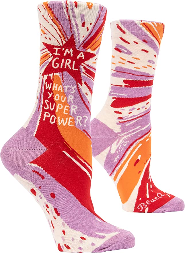 I'm a girl what's you superpower socks